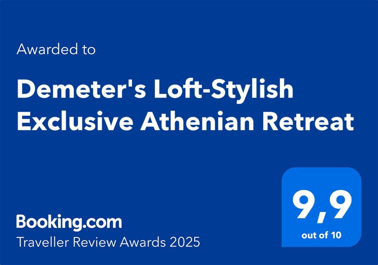 Demeter'S Loft-Stylish Exclusive Athenian Retreat Apartment Bagian luar foto